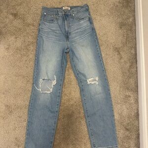 Madewell Distressed Light Blue Jeans